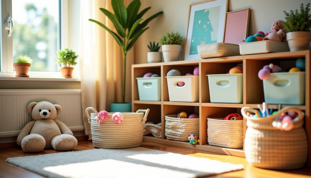 Astuces ingénieuses pour organiser efficacement les jouets dans chaque pièce de la maison